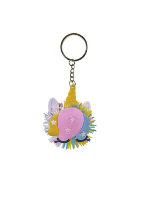 Unicorn face keychain